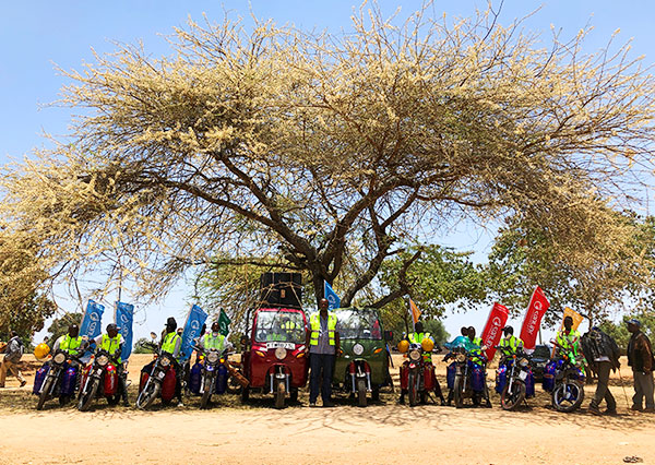 Motocicleta Road Show en Kenia